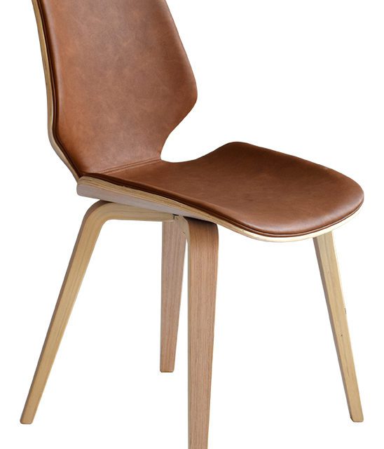 Irma spisebordsstol – cognac/eg