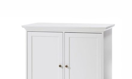 Paris skænk 2 låger – hvid