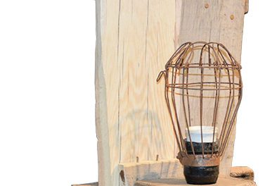 Woody vægpynt m. lysestage