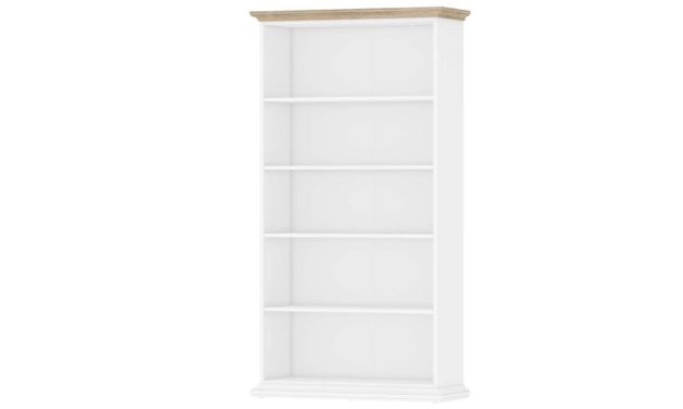 Paris bogkasse – hvid/eg