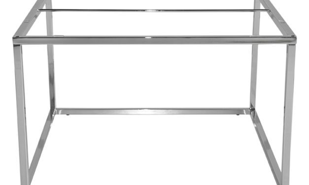 Accent marmor Sofabord, 75 x 75, krom