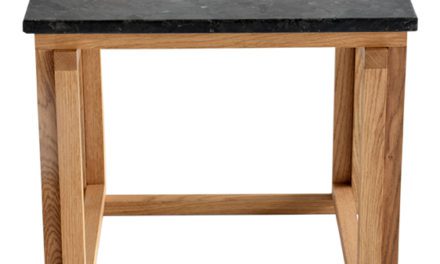 Accent marmor Sofabord, 50×50