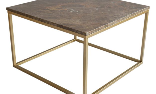 Accent marmor sofabord