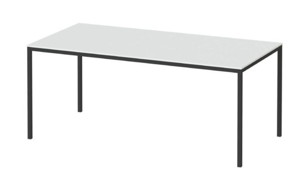 Family spisebord hvid/sort træ