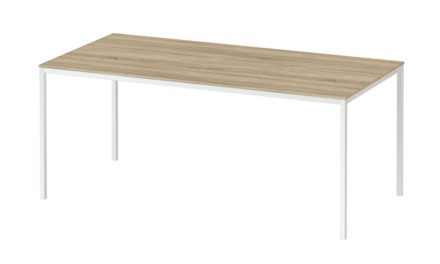 Family spisebord eg/hvid træ