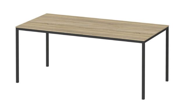 Family spisebord eg/sort træ