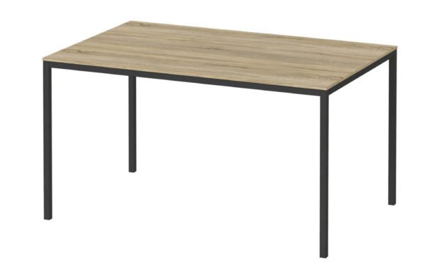 Family spisebord eg/sort træ – 140×90