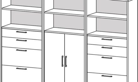 Prima stort reolsystem – Sort ask