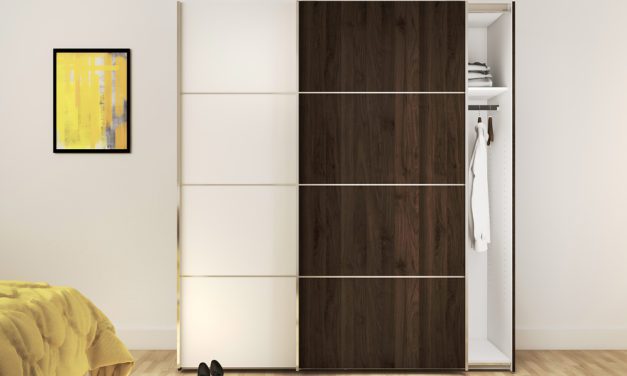 Verona Kaffe/Hvid skab