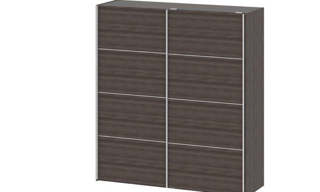 Verona antracit eg garderobeskab