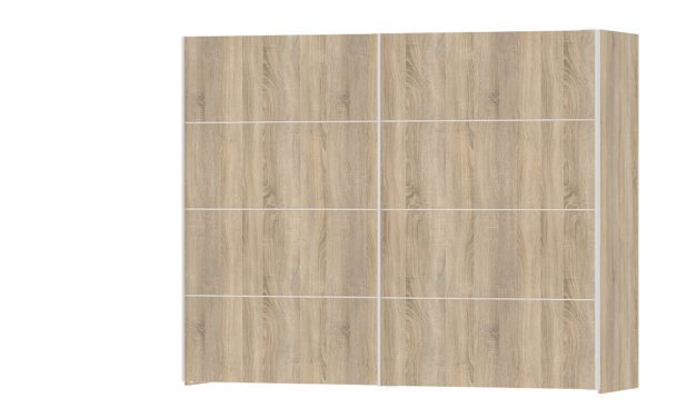 Verona eg struktur skydedørskab – Bred