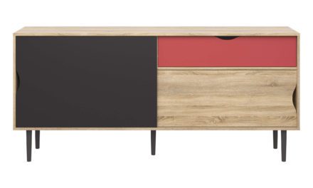 Unit skænk i Terrakotta rød