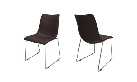 Delta stol i mørkebrun