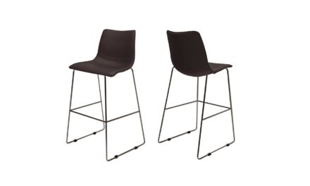 Delta barstol i mørkebrun