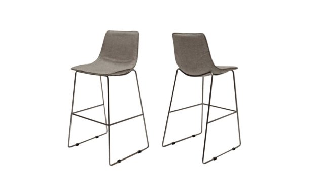 Delta barstol i lysegrå