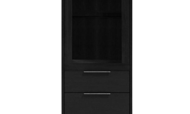 Figaro vitrine, tårn 1 låge. 3 skuf.