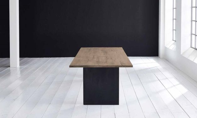 Concept 4 You Plankebord – Lige kant med T-ben, m. udtræk 3 cm 200 x 100 cm 02 = smoked