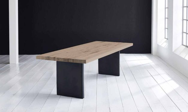 Concept 4 You Plankebord – Lige kant med T-ben, m. udtræk 6 cm 200 x 100 cm 02 = smoked