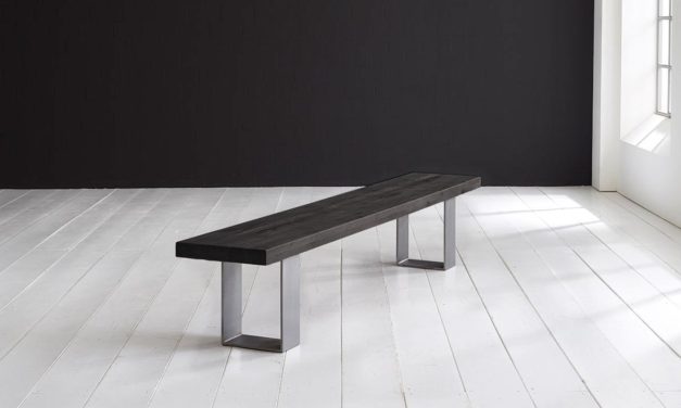 Concept 4 You Spisebordsbænk – Houston ben 180 x 40 cm 6 cm 07 = mocca black