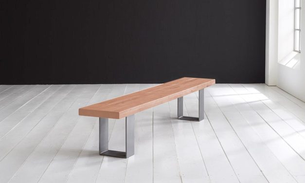 Concept 4 You Spisebordsbænk – Houston ben 200 x 40 cm 6 cm 03 = white wash
