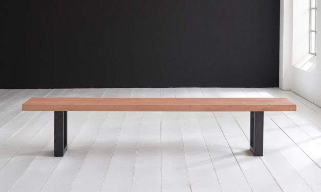 Concept 4 You Spisebordsbænk – Manhattan ben 260 x 40 cm 6 cm 03 = white wash