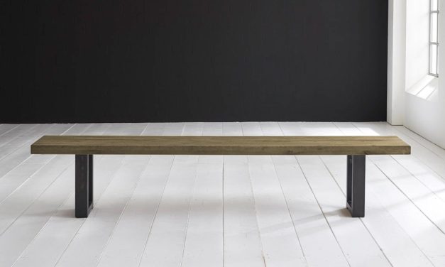Concept 4 You Spisebordsbænk – Manhattan ben 260 x 40 cm 6 cm 05 = sand