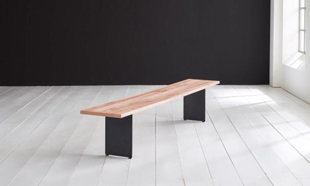 Concept 4 You Spisebordsbænk – Line Ben 260 x 40 cm 3 cm 03 = white wash