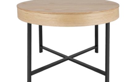 Molly sofabord – træ med sort stel