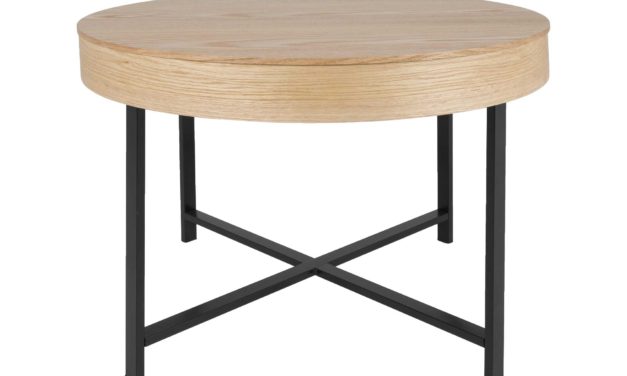 Molly sofabord – træ med sort stel
