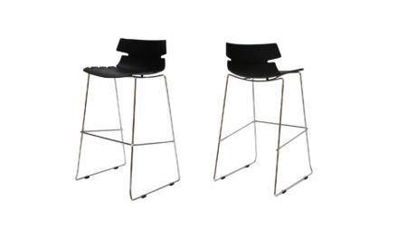 Victor barstol, sort