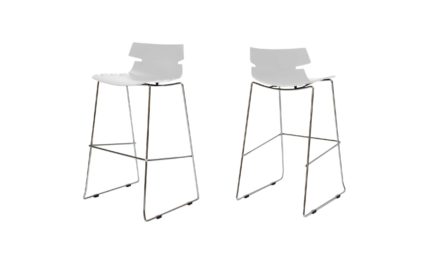 Victor barstol, hvid