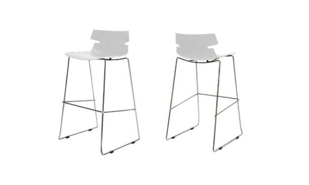 Victor barstol, hvid