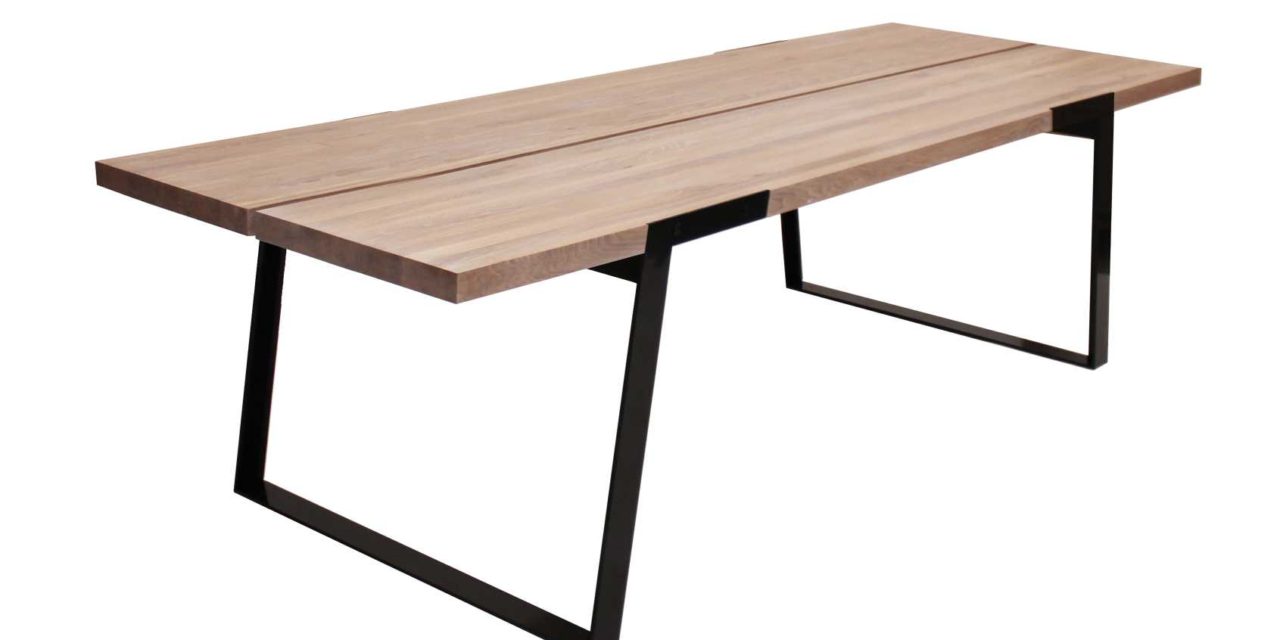 Zilas plankebord – hvidolieret vildeg, m. udtræk (290×100)