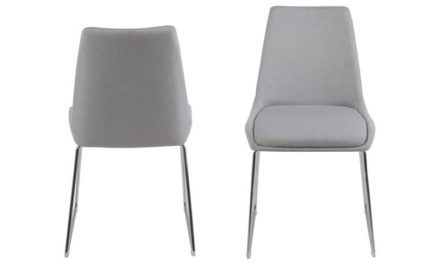 Alison spisebordsstol – Lysegrå