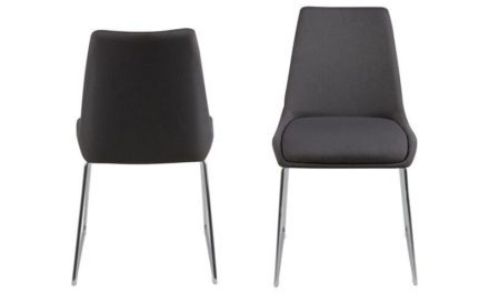 Alison spisebordsstol – Mørkegrå