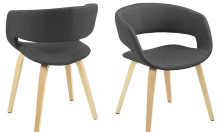 Grace spisebordsstol- Mørkegrå stof