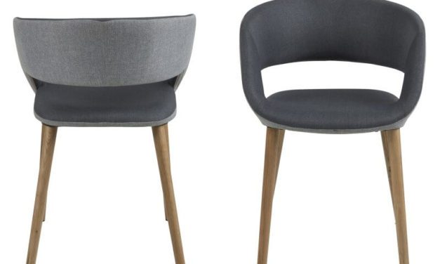 Grace spisebordsstol – Mørkegrå