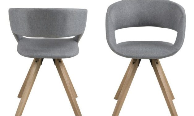 Grace lysegrå spisebordsstol