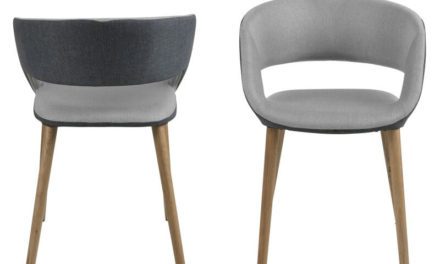 Grace spisebordsstol – Lysegrå/mørkegrå