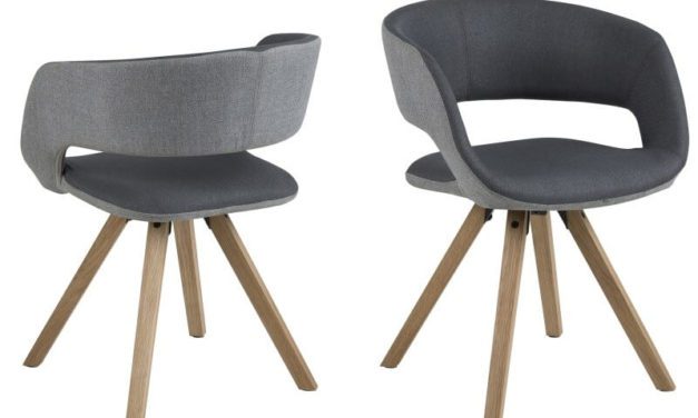 Grace spisebordsstol Lys/mørk grå