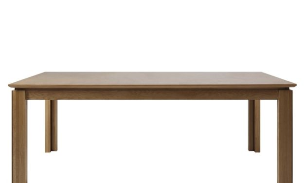 Ventura spisebord – oliebehandlet eg, incl. 4 tillægsplader