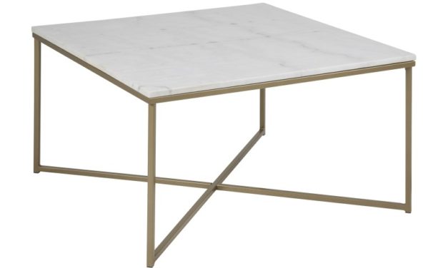 Alisma marmor sofabord, Hvid