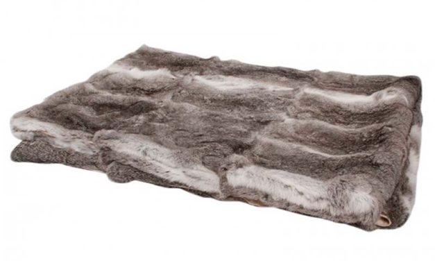 Kaninskinds tæppe, mørkegrå