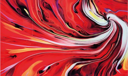 KARE DESIGN Chaos Fire Plakat, Glas 150x120cm