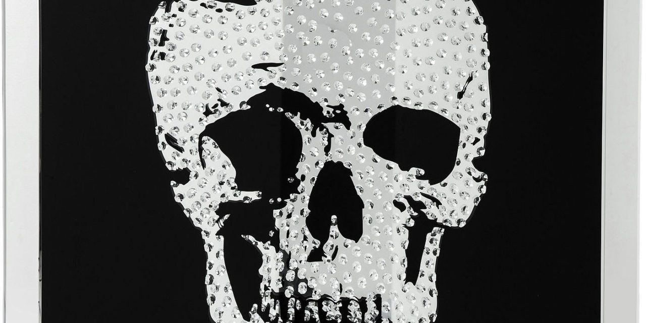 KARE DESIGN Plakat m. Ramme, Mirror Skull 100x100cm