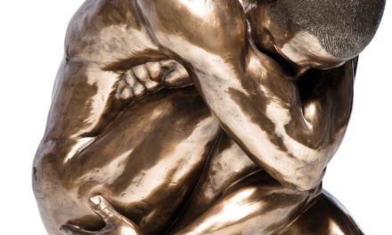 KARE DESIGN Skulptur, Nude Man Hug Bronze