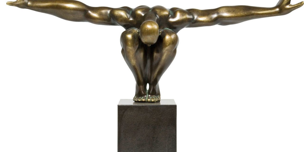 KARE DESIGN Skulptur, Athlet Bronze