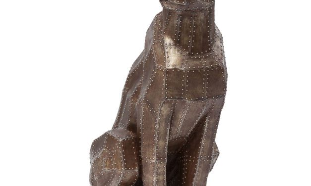 KARE DESIGN Skulptur, Sitting Cat Rivet Copper