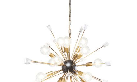 KARE DESIGN Loftslampe, Crystal Bomb Brass