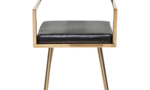 KARE DESIGN Spisebordsstol m. armlæn, Jazz Rosegold